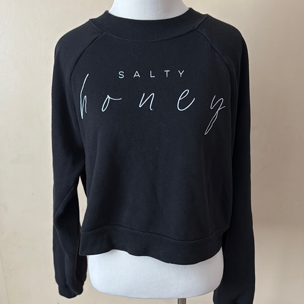 Black 'Salty Honey' Sweatshirt